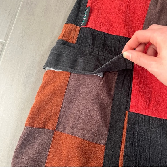 Ixchel Zip Off Cargo Patchwork Pants Sz M - Picture 5 of 6